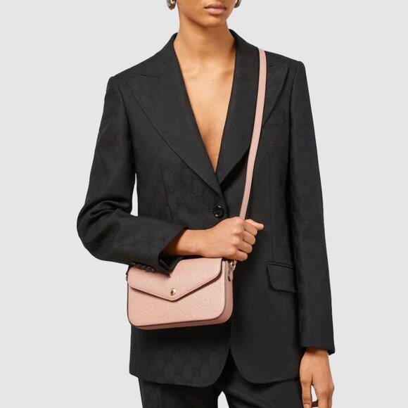 Gucci Monogram GG Leather Crossbody Bag - Picture 9 of 10